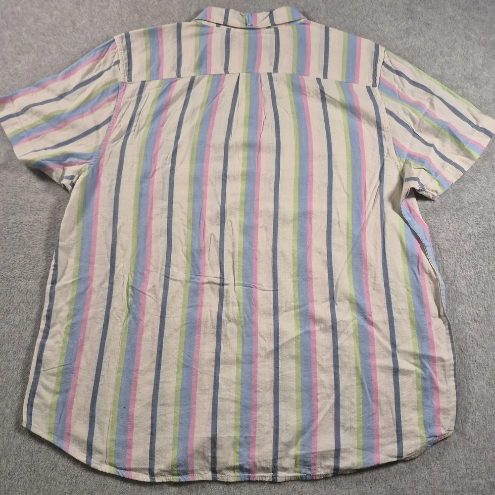 Chubbies Shirt Mens XL Striped The Soft Serve Resort Weave Friday Button Down - Picture 7 of 7